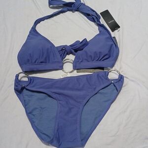 Inge ar iris purple bikini swimwear bathing suit   Sz S  NWT